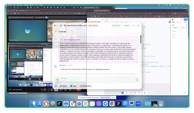 Interview in progress